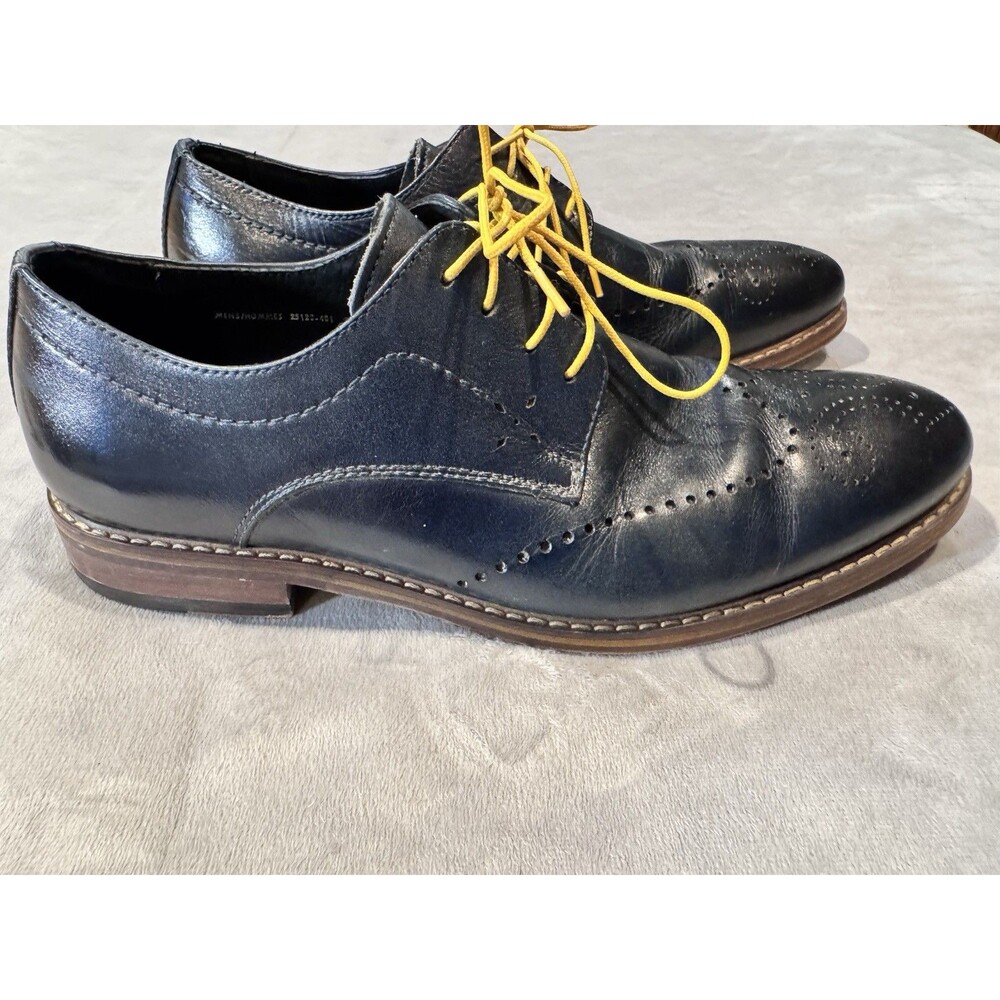 Stacy Adams Men's Leather Brogue Lace-Up Derby Dress Shoes Size US 8